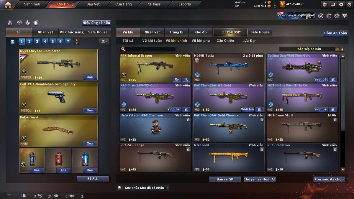 shop acc cf uy tin gia re